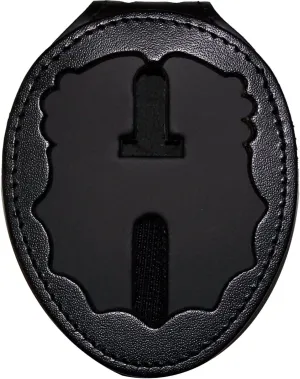 Perfect Fit Belt Clip Badge Holder with Pocket and Chain for NY City Chief (Cutout PF328)