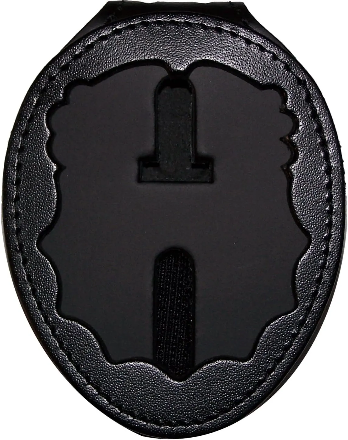 Perfect Fit Belt Clip Badge Holder with Pocket and Chain for NY City Chief (Cutout PF328)