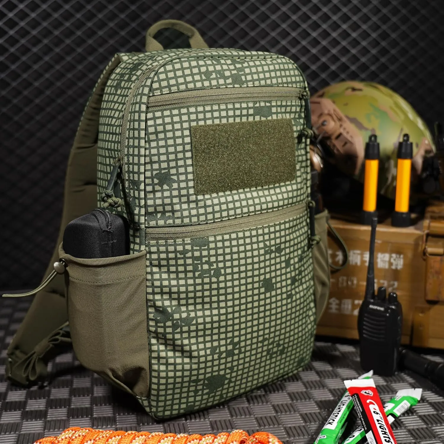 PETAC GEAR 14L Daypack Outdoor EDC Backpack Lightweight Tactical Range Pack Travel Hiking waterproof Daypacks (DC)