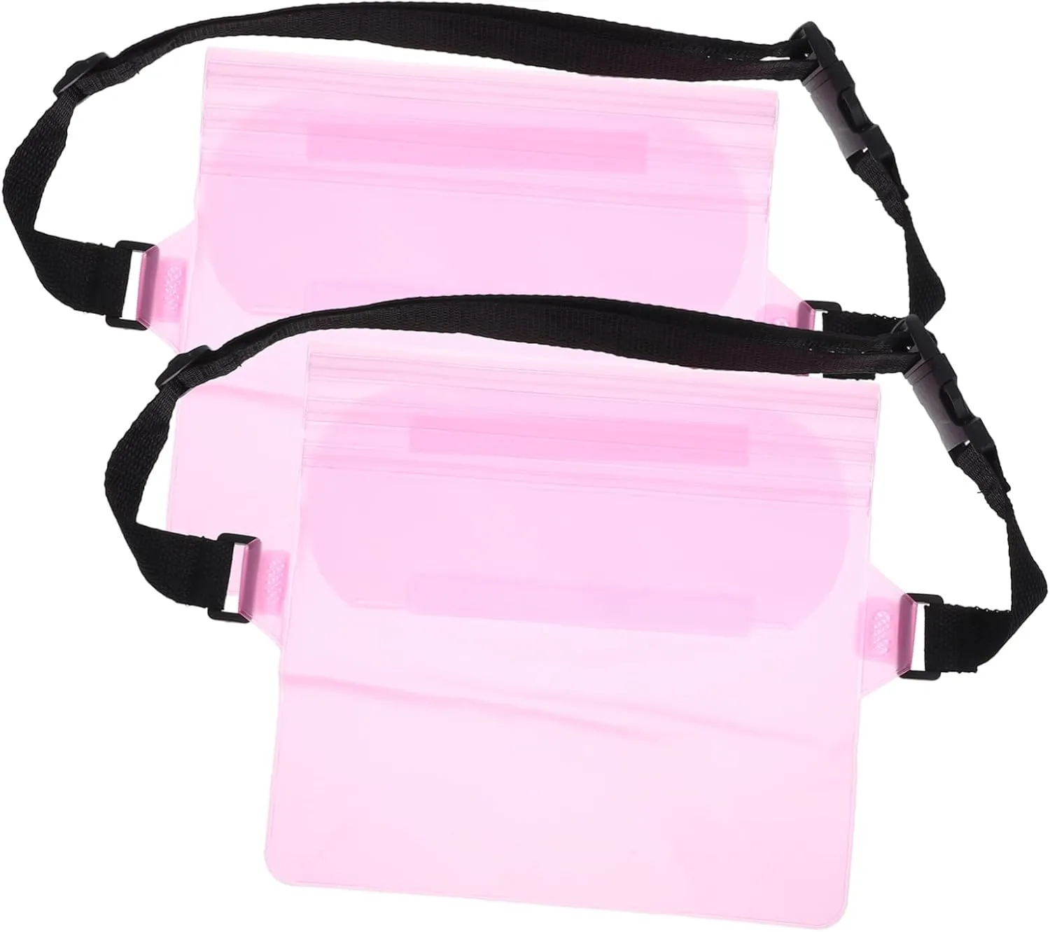 Phone Pouch with Waist Strap Dry Bag for Beach Activities Adjustable Crossbody Design Keeps Valuables and Accessible Pink