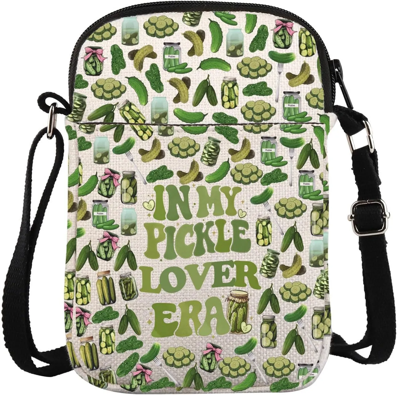 Pickle Crossbody Bag Canning Season Gift Pickle Jar Gift Dill Pickle Gift Pickle Messenger Bag For Gherkin Cucumber Lovers