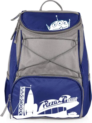 PICNIC TIME Disney Pixar Toy Story Pizza Planet PTX Backpack Cooler, Soft Cooler Backpack, Insulated Lunch Bag, (Navy Blue with Gray Accents)