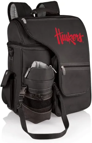PICNIC TIME NCAA Nebraska Cornhuskers Turismo Backpack Cooler with Water Bottle Carrier - Soft Cooler Backpack - Travel Cooler Bag