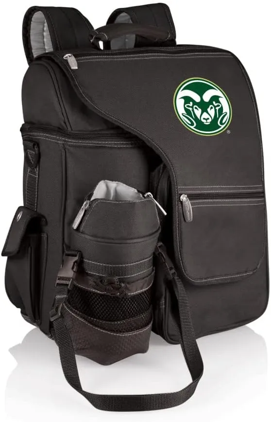 PICNIC TIME NCAA Texas Longhorns Turismo Backpack Cooler with Water Bottle Carrier, Soft Cooler Backpack, Travel Cooler Bag, (Black)