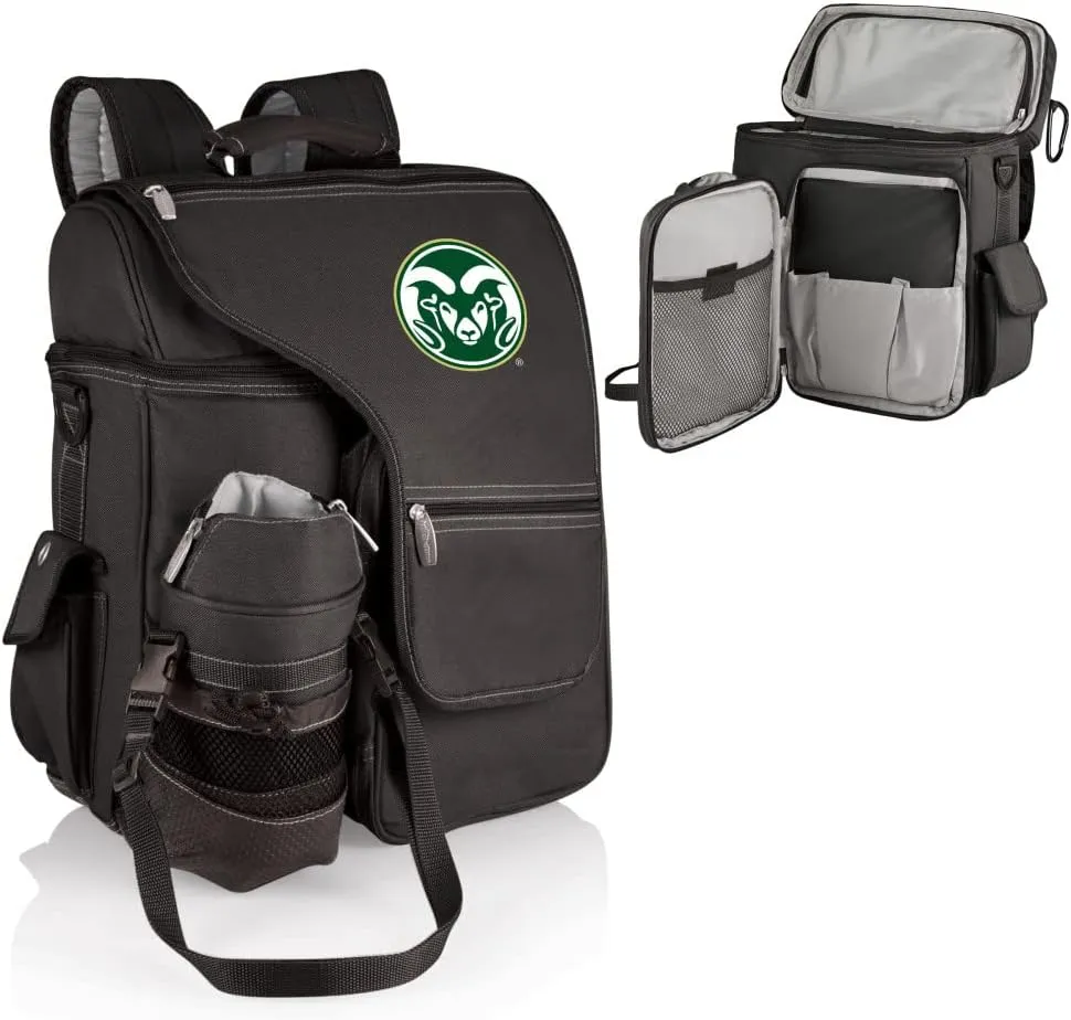 PICNIC TIME NCAA Texas Longhorns Turismo Backpack Cooler with Water Bottle Carrier, Soft Cooler Backpack, Travel Cooler Bag, (Black)
