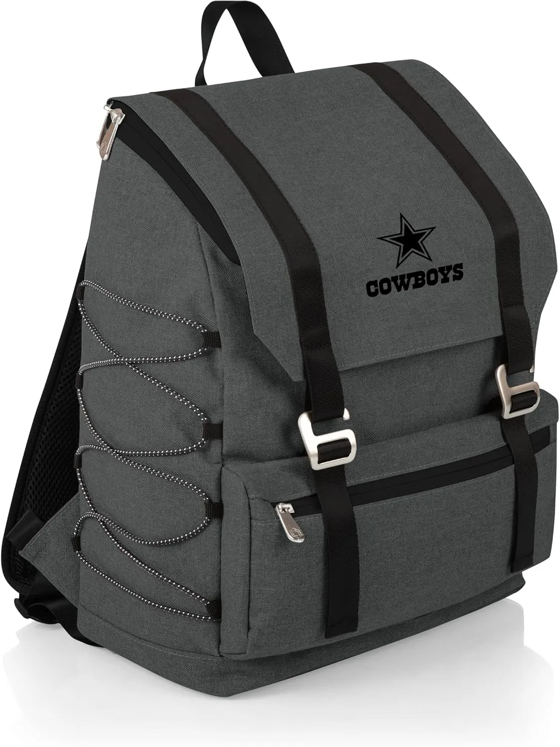 Picnic TIME NFL Dallas Cowboys OTG Traverse Backpack Cooler - Soft Cooler Backpack - Hiking Backpack, (Heathered Gray) (632-00-105-094-2)