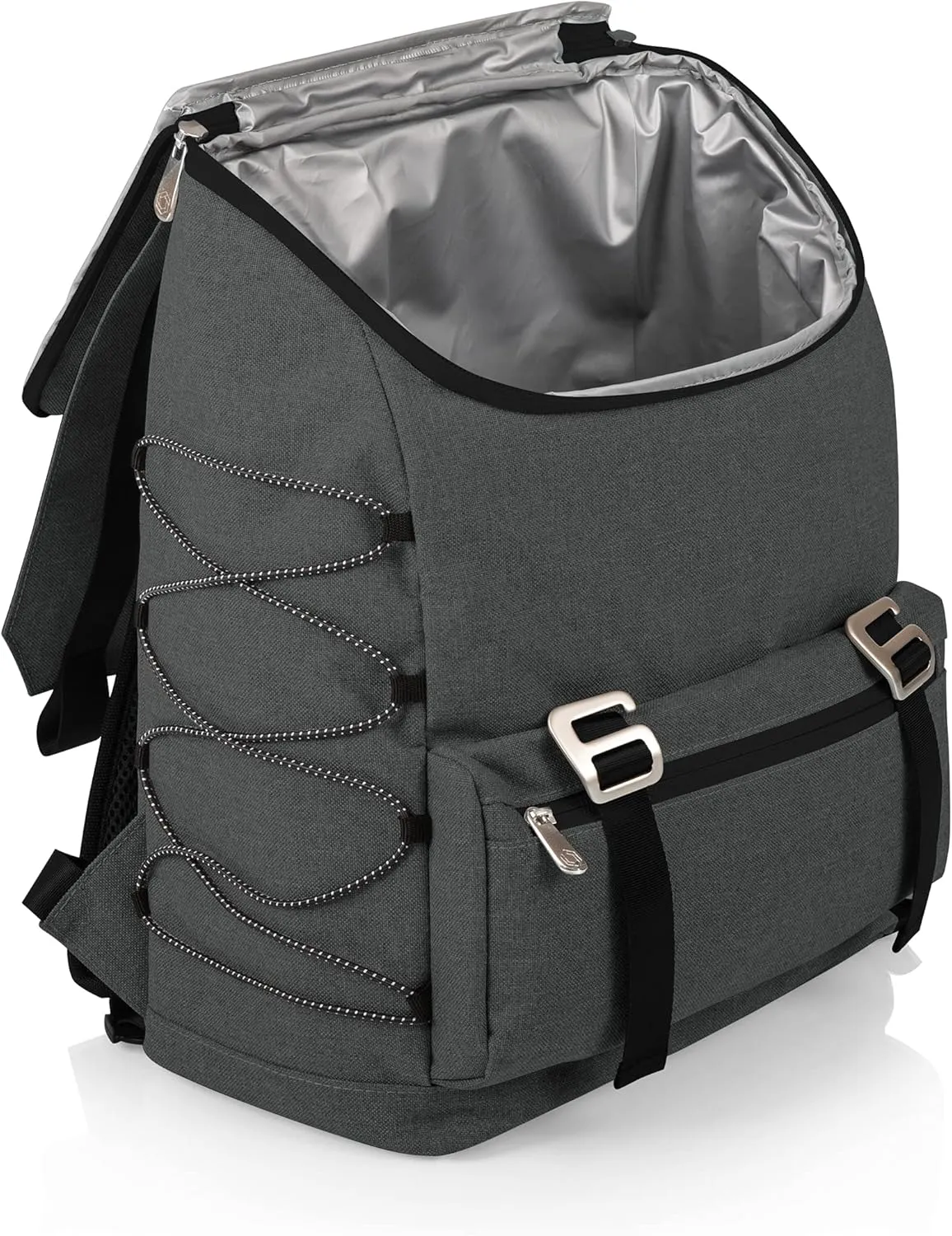 PICNIC TIME NFL Detroit Lions OTG Traverse Backpack Cooler - Soft Cooler Backpack - Hiking Backpack, (Heathered Gray)
