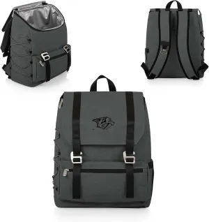 PICNIC TIME NHL Nashville Predators OTG Traverse Backpack Cooler, Soft Cooler Backpack, Hiking Backpack, (Heathered Gray)