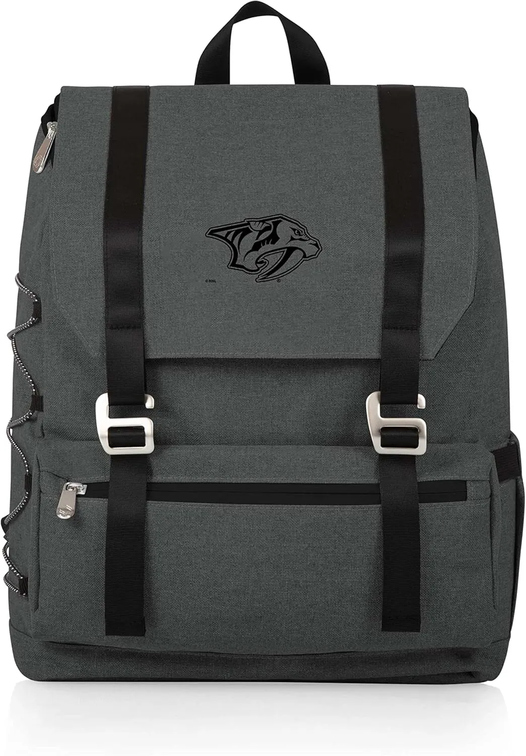 PICNIC TIME NHL Nashville Predators OTG Traverse Backpack Cooler, Soft Cooler Backpack, Hiking Backpack, (Heathered Gray)
