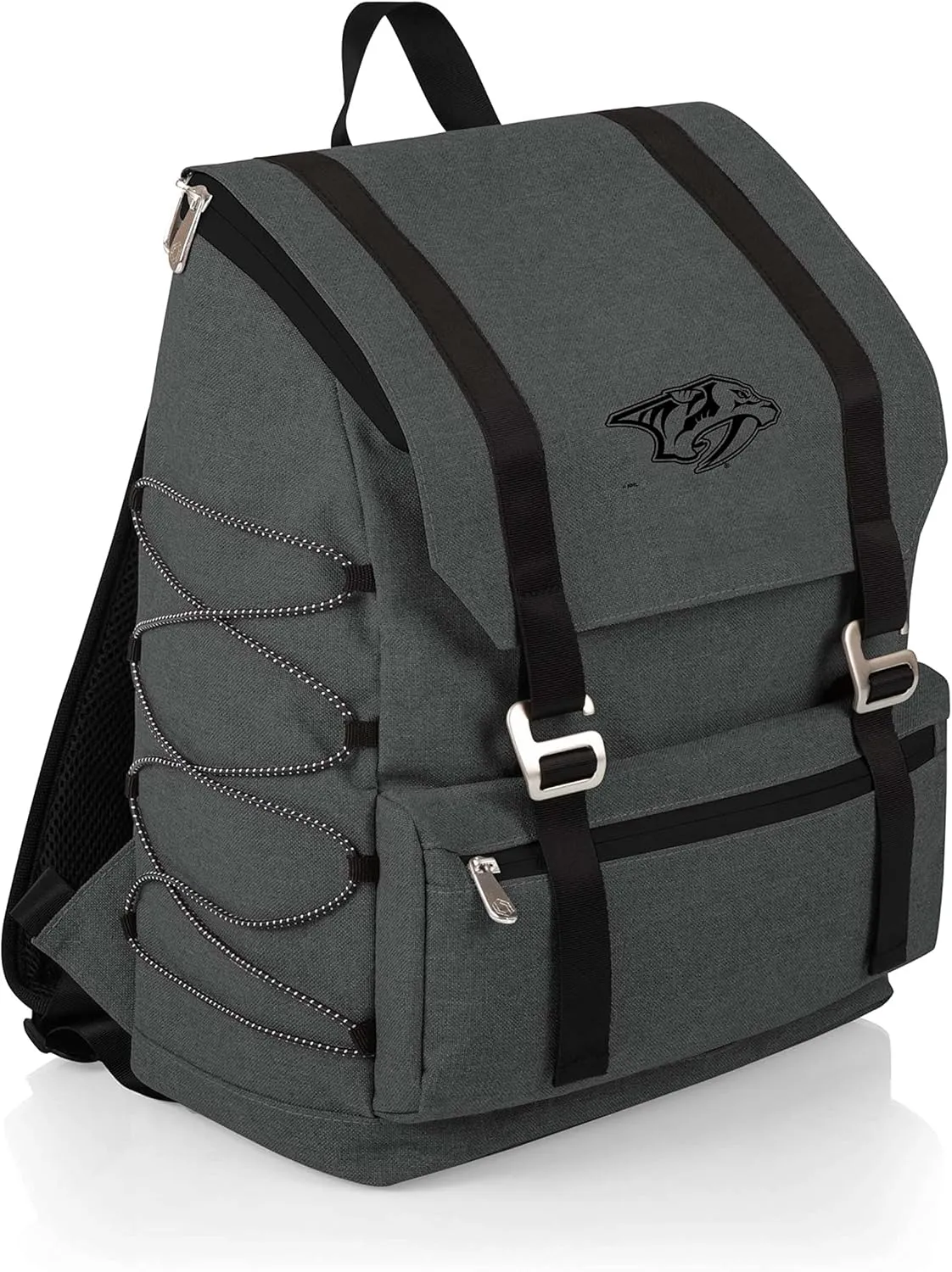 PICNIC TIME NHL Nashville Predators OTG Traverse Backpack Cooler, Soft Cooler Backpack, Hiking Backpack, (Heathered Gray)