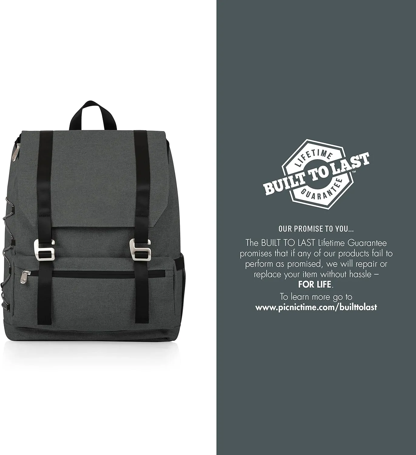 PICNIC TIME NHL Nashville Predators OTG Traverse Backpack Cooler, Soft Cooler Backpack, Hiking Backpack, (Heathered Gray)