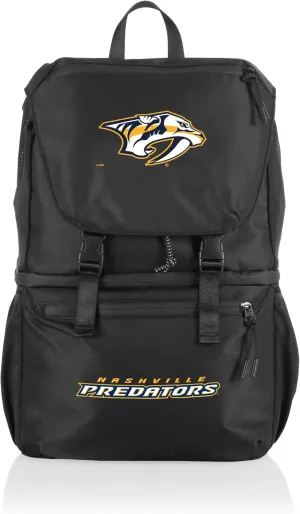 PICNIC TIME NHL Nashville Predators Tarana Backpack Cooler Made with Recycled Material, Soft Cooler Backpack, Upcycled Cooler Bag, (Carbon Black)