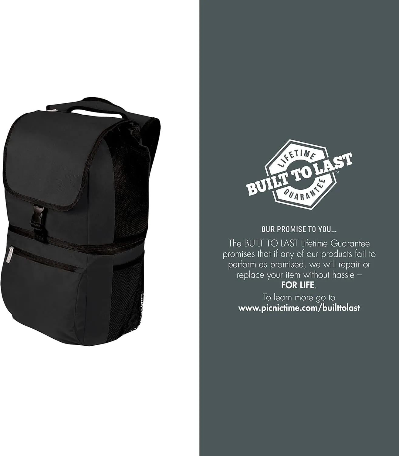 PICNIC TIME NHL Unisex-Adult NHL Zuma Backpack Cooler, Soft Cooler Backpack, Lunch Cooler