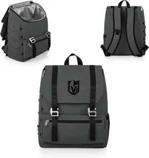 PICNIC TIME NHL Vegas Golden Knights OTG Traverse Backpack Cooler, Soft Cooler Backpack, Hiking Backpack, (Heathered Gray)