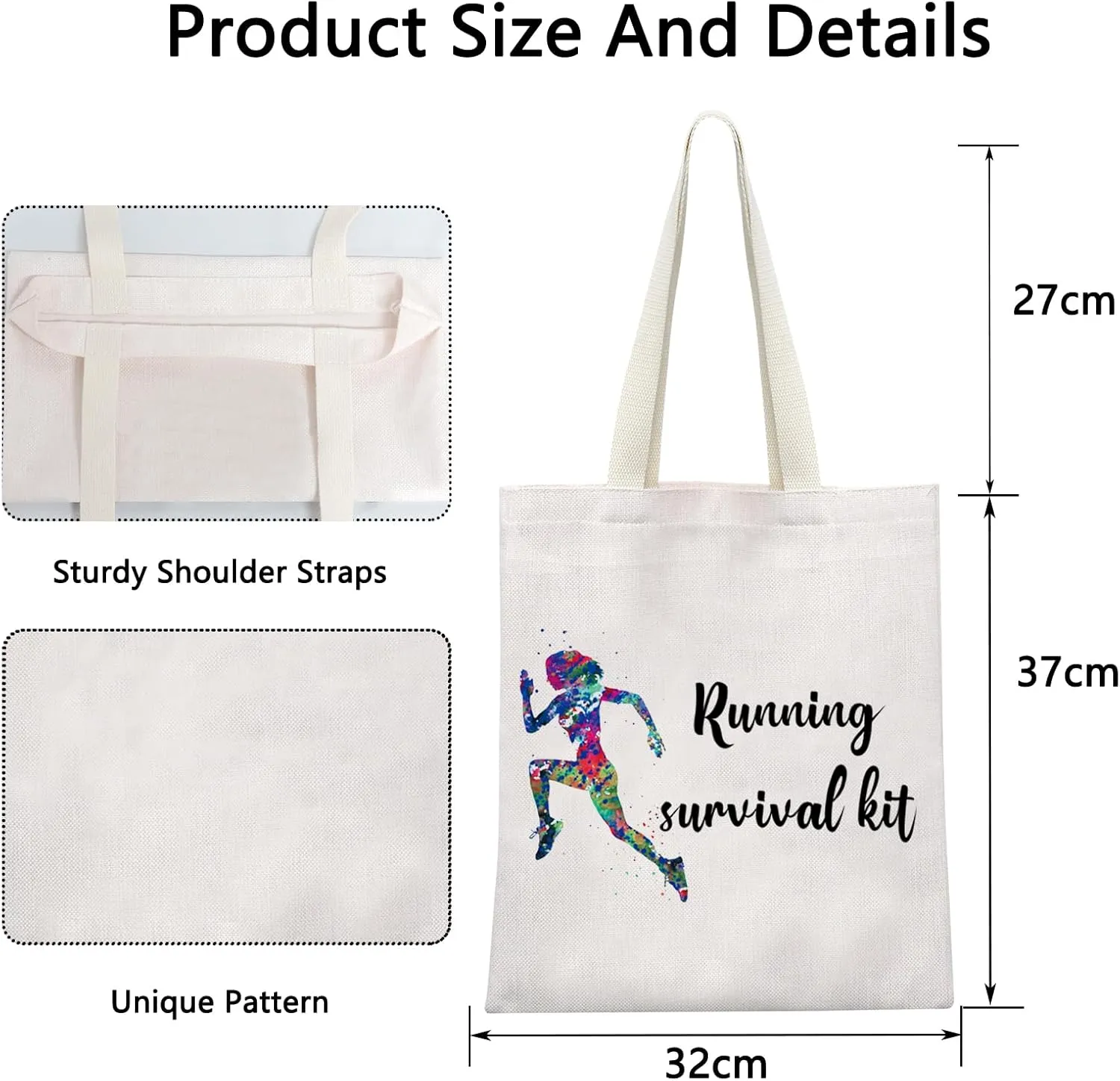 POFULL Running Gifts for Her - Survival Kit with Cosmetic Bag for Runners