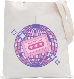 POFULL Singer Song Gift Music Lovers Singer Fans Gift Pink Disco Shoulder Bag
