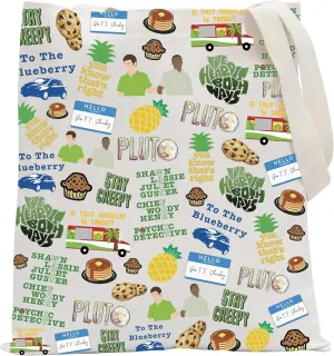 POFULL TV Show Merchandise Pineapple TV Show Fans Tote Bag (PSY Tote Bag)