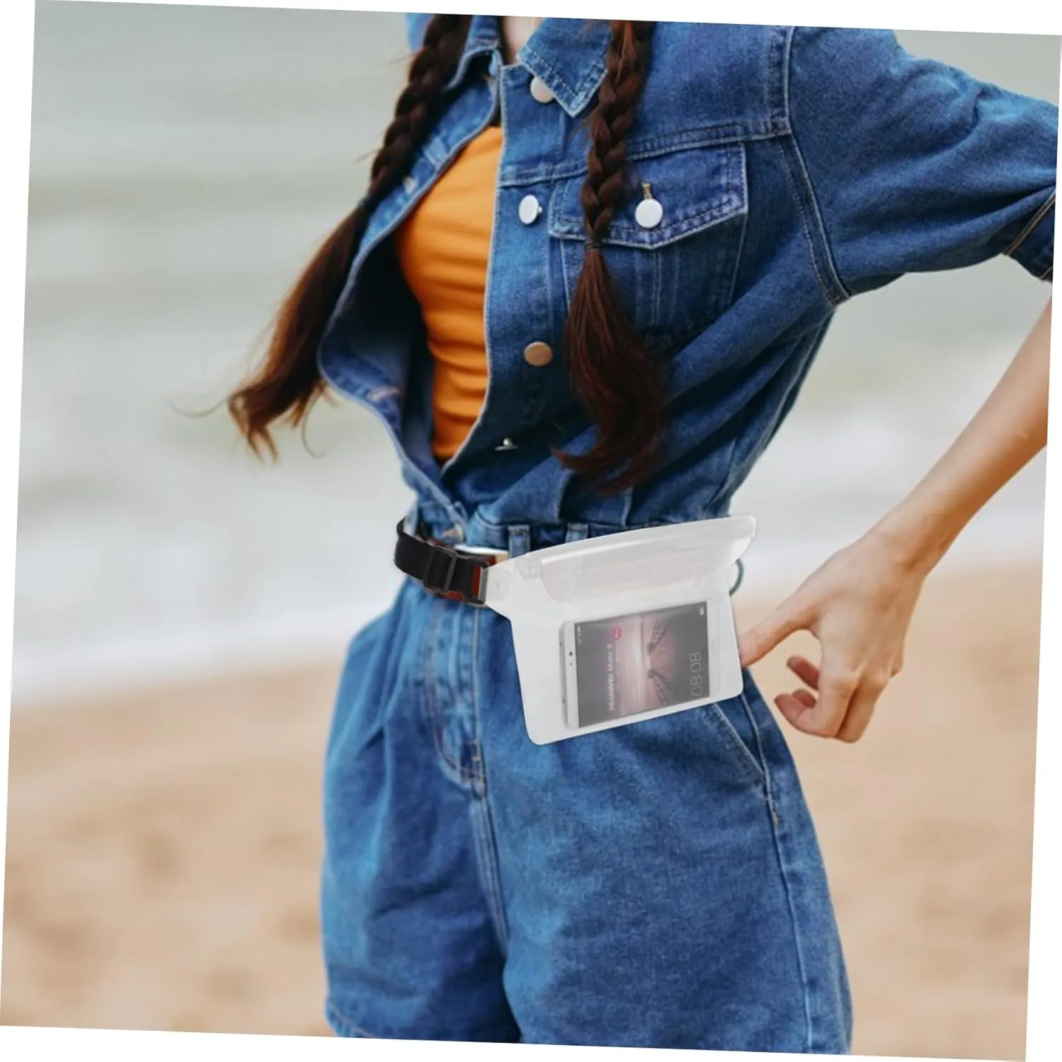 Pouch for Beach Adjustable Waist Bag Transparent Design for Outdoor Water Sports Versatile Waist Pack for Phones and Valuables