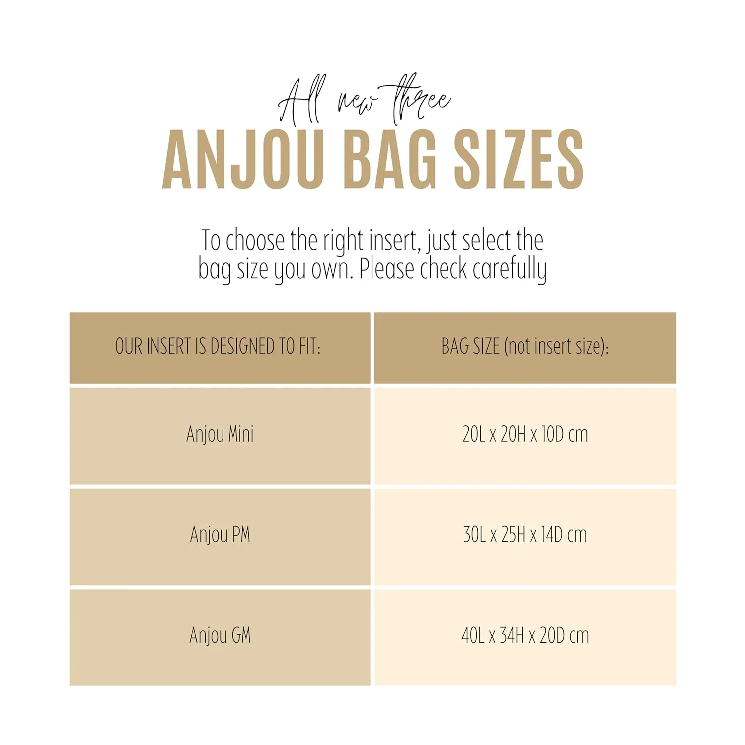 Premium Purse Organizer compatible with Goyard Anjou GM Bag Organizer Insert, Waterproof Nylon Luxury Fabric, Perfect Fit Oval Shaped Silver Zipper (For Anjou PM, Black)