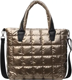 Puffy Bag for Women Quilted Crossbody Bag Puffer Purse Quilted Shoulder Bag Handbag with Adjustable Strap