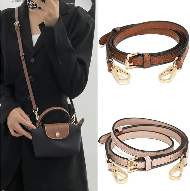 Purse Straps Replacement Crossbody Bag Strap for Dumpling Wraps Leather Purse Strap Crossbody Strap Gold Clasp Cognac