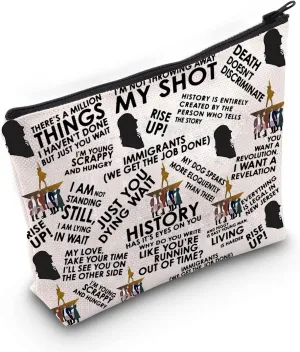 PXTIDY H Musical Merchandise H Musical Makeup Bag H Musical Gift Theatre Cosmetic Bag H Musical Play Gift
