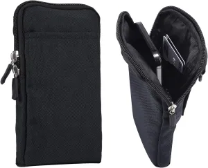 QBYVQQN Cell Phone Waist Belt Holster Mens, Waterproof Zipper Crossbody Smartphone Shoulder Messenger Bag Wallet Sling Bag