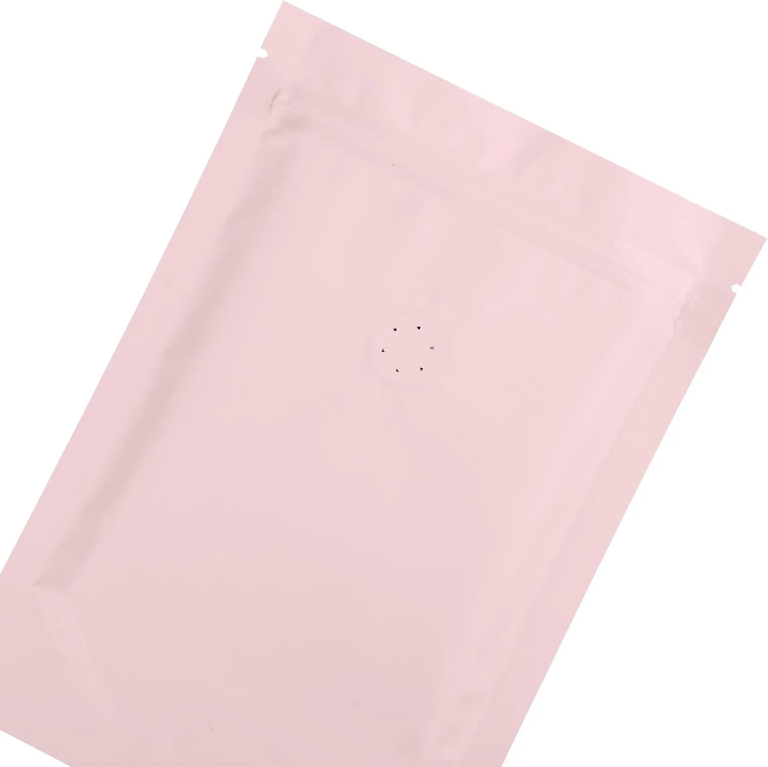 QQ Studio Pink Foil Coffee Packaging Bags with Zipper Seal and Degassing Valve for Coffee Beans Packaging Pouch (250, 4oz)
