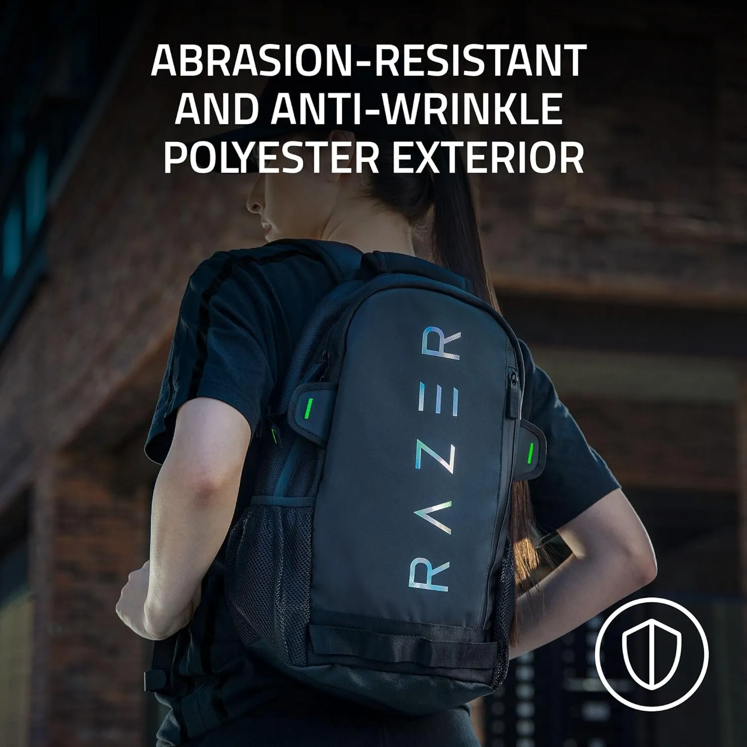 Razer Rogue v3 14" Gaming Laptop Backpack: Travel Carry On Computer Bag - Tear and Water Resistant - Mesh Side Pocket - Fits 14 inch Notebook - Chromatic
