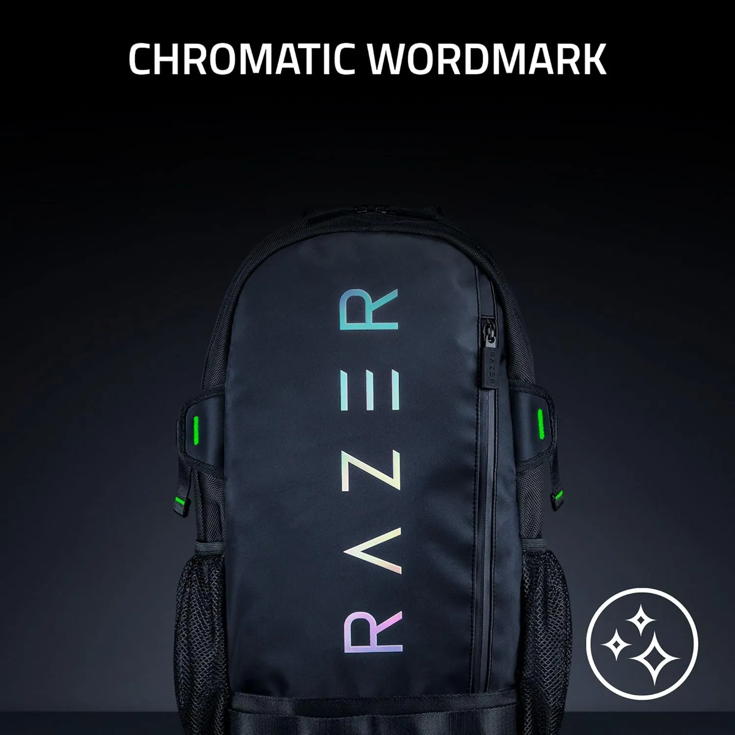 Razer Rogue v3 14" Gaming Laptop Backpack: Travel Carry On Computer Bag - Tear and Water Resistant - Mesh Side Pocket - Fits 14 inch Notebook - Chromatic