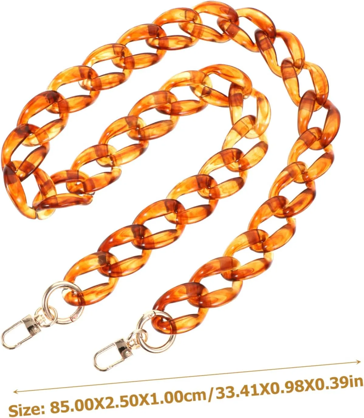 Resin Bag Chain Handbag Strap Chain for Bag Bag Extender Women Purse Chain Durable Handbag Chain Purse Strap Bag Making Supply Bag Chain