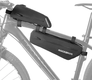 ROCKBROS Bike Top Tube Bag Bike Frame Bag For Super 73Waterproof Bike Bag Pouch Pack Bike Phone Bag Cycling Accessories Pouch for Mountain Road Bike 2 pieces combi, AS-075-YXUS