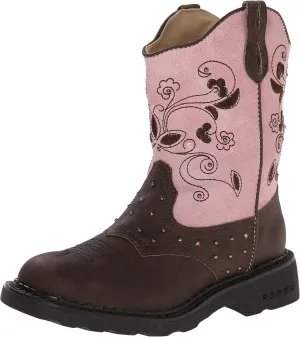 Roper Unisex-Child Saddle Light-K Traditional Cowboy Boots