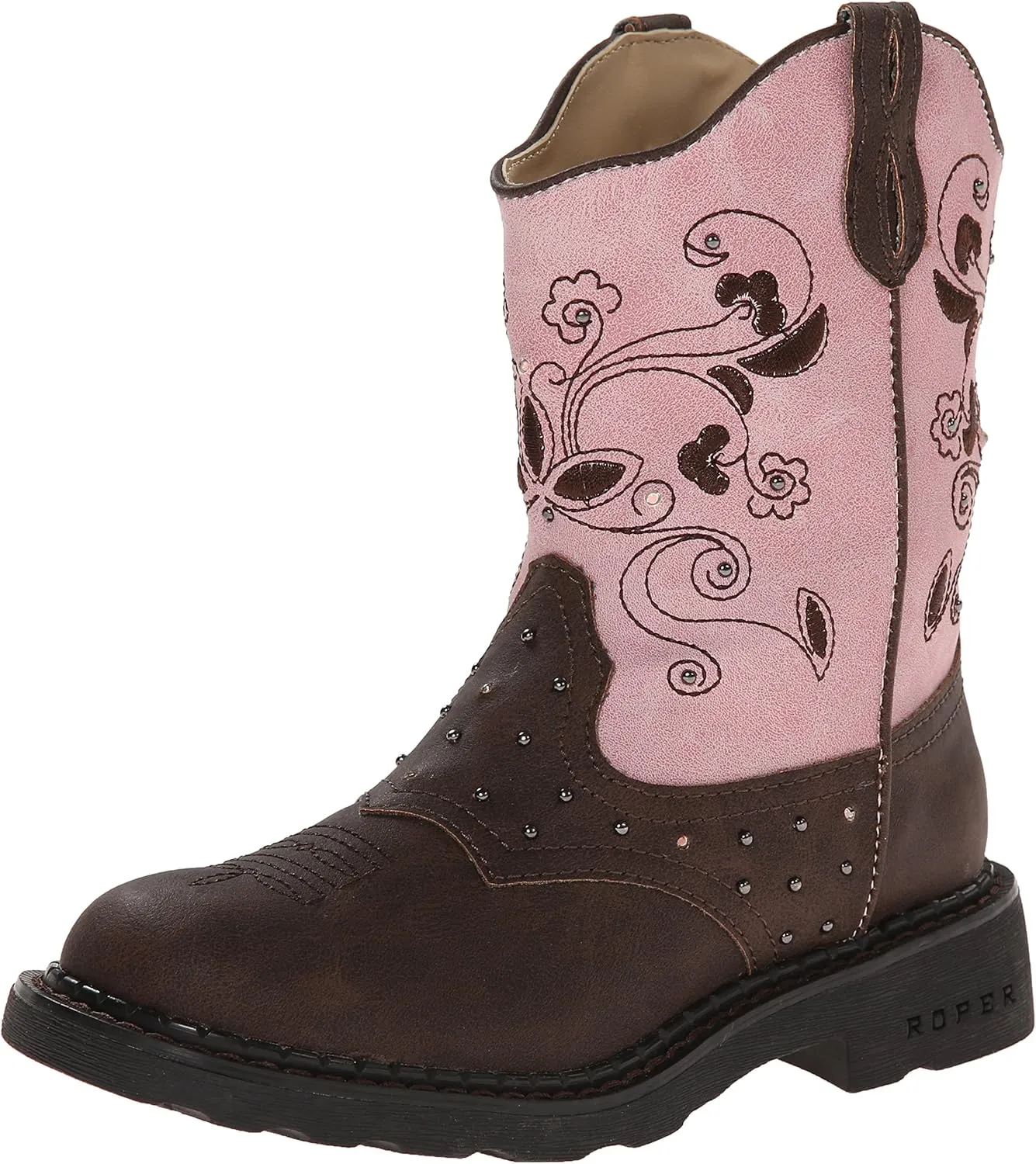 Roper Unisex-Child Saddle Light-K Traditional Cowboy Boots