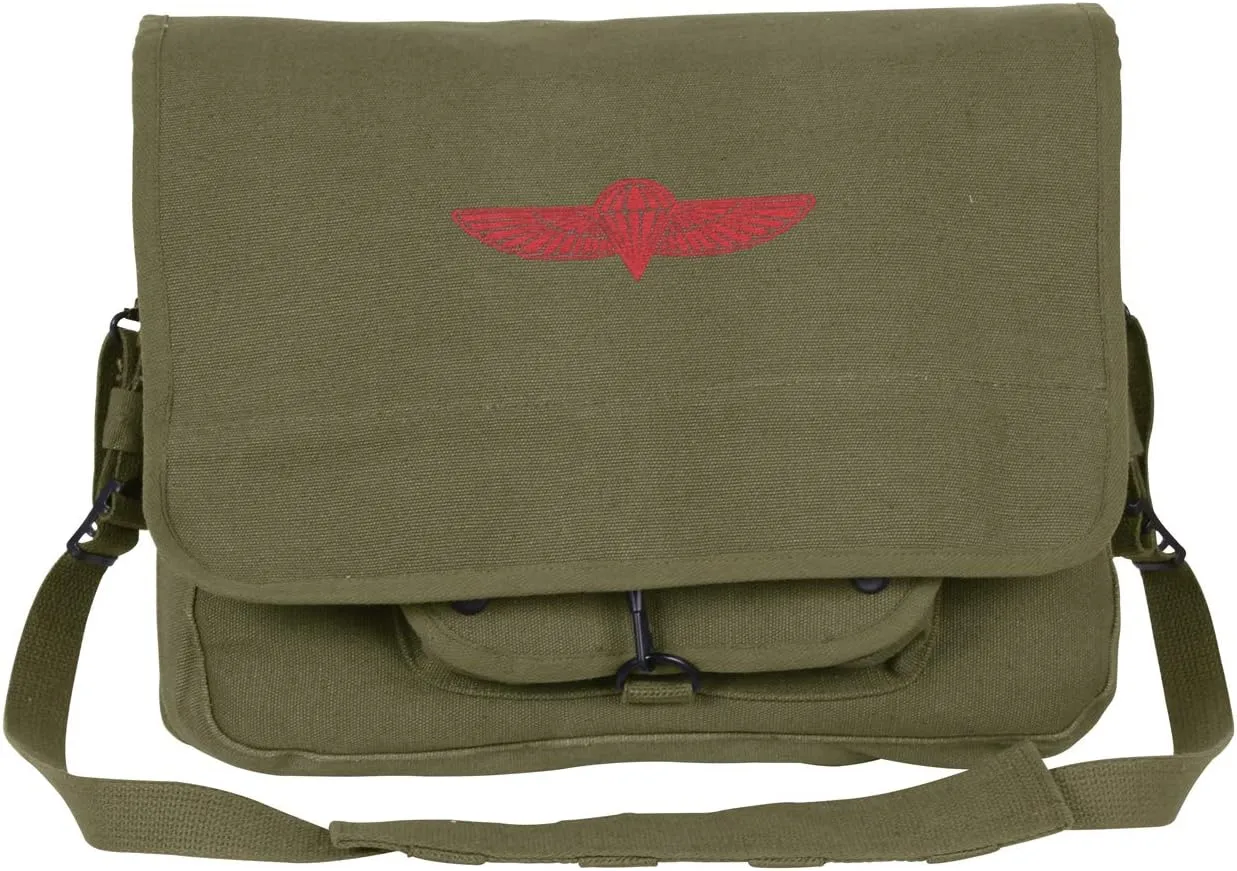 Rothco Canvas Israeli Paratrooper Crossbody Shoulder Bag
