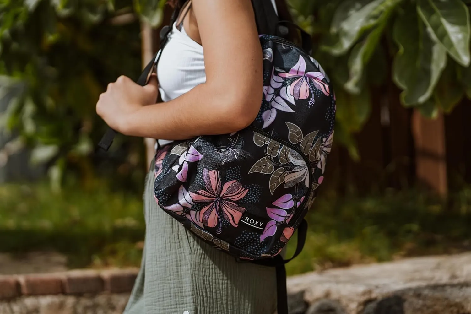 Roxy Women Always Core Mini Backpack, Egret Soft Tropics, One Size