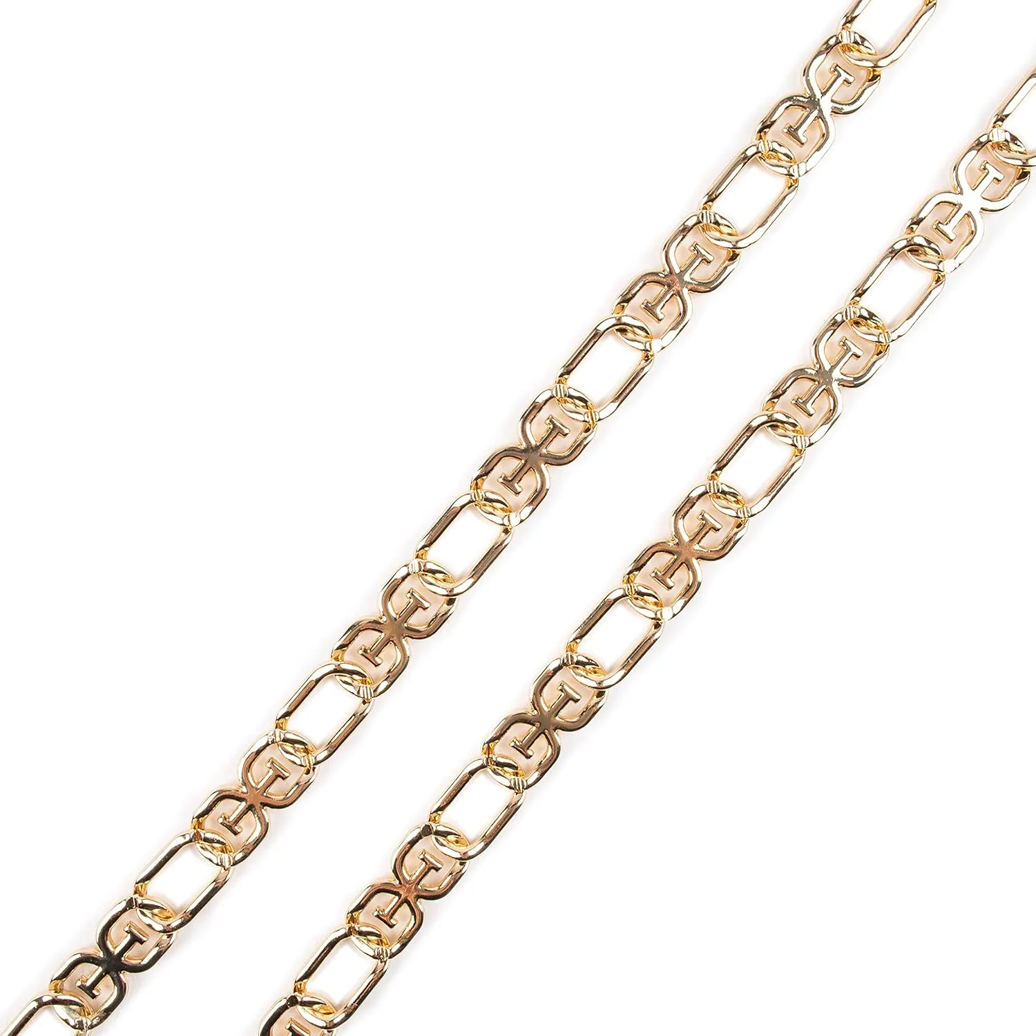 Sam Edelman Women's Fully Adjustable Double-e Logo Chain Link Dress Belt