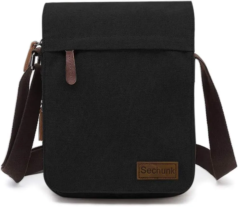 Sechunk Vintage Canvas Messenger Cross body bag Shoulder bag
