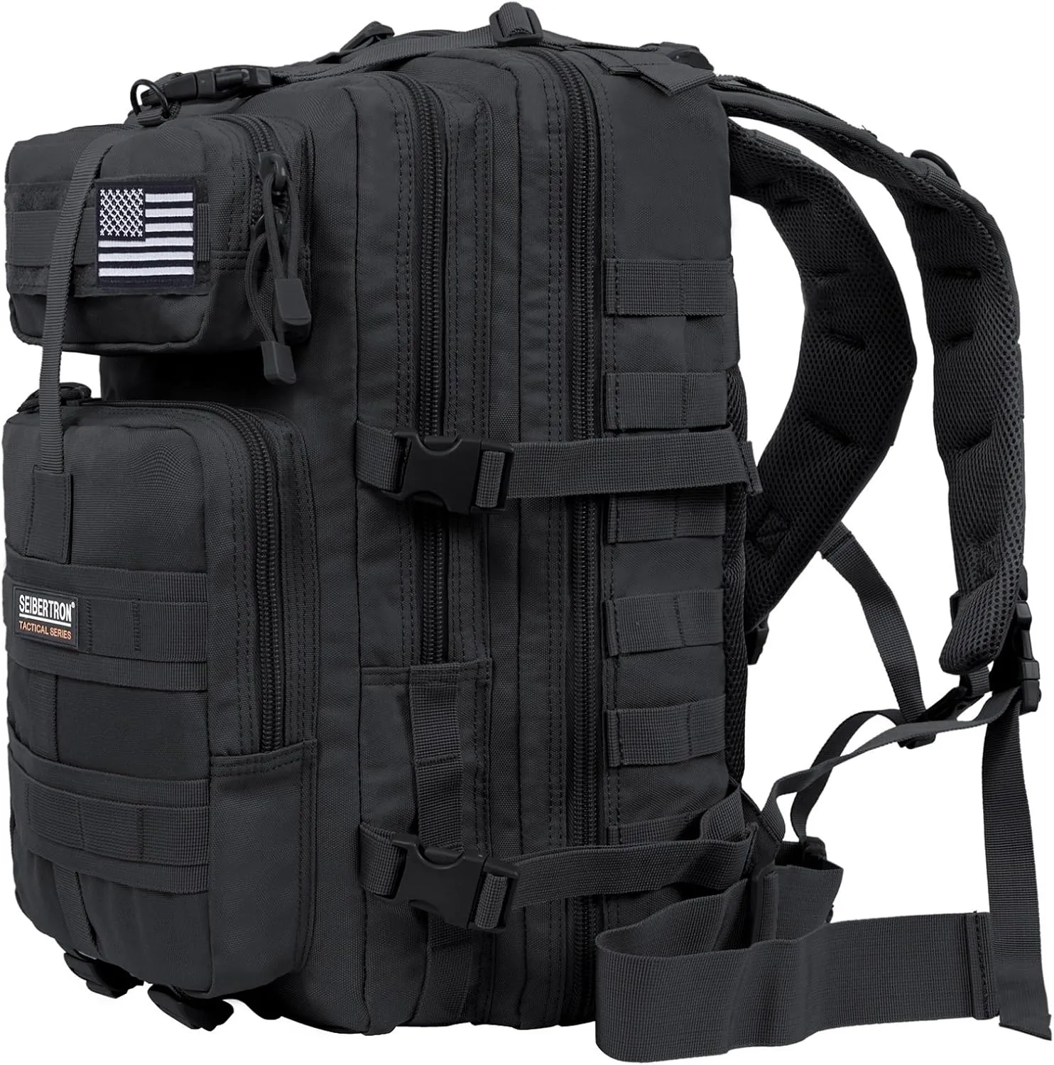 Seibertron Motorbike Backpack Motorcycle Bag Outdoor Sports Riding Package Black 37L