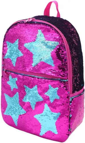 Sequin School Backpack for Girls Boys Kids Cute Kindergarten Elementary Book Bag Bookbag Glitter Sparkly Back Pack