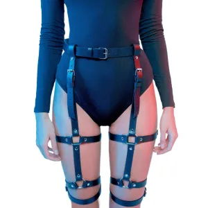 Sexy Belly Waist Chain Belt Leather Body Harness Leg Garter Chain Thigh Body Jewelry Accessories for Women and Girls (style 7)