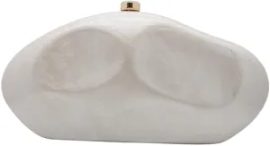 Shell Shape Acrylic Clutch Trendy Metallic Acrylic Evening Bag Shiny Egg Purses and Handbags for Women Wedding Party