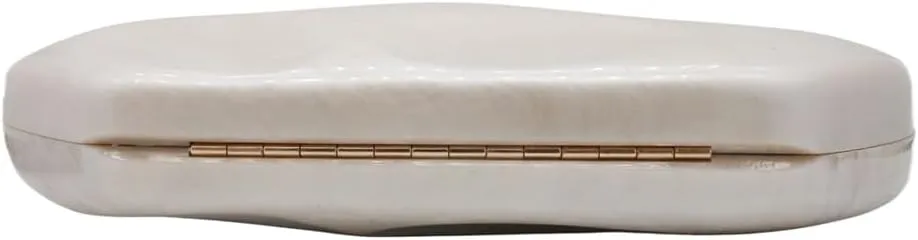 Shell Shape Acrylic Clutch Trendy Metallic Acrylic Evening Bag Shiny Egg Purses and Handbags for Women Wedding Party