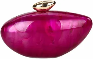 Shell Shape Acrylic Clutch Trendy Metallic Acrylic Evening Bag Shiny Egg Purses and Handbags for Women Wedding Party