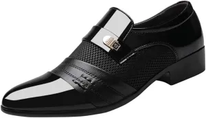 Shiny Black Dress Shoes for Men Leather Suit Comfortable Wedding Shoe Shoes Casual Shoes Mens Oxfordss Dress Shoes