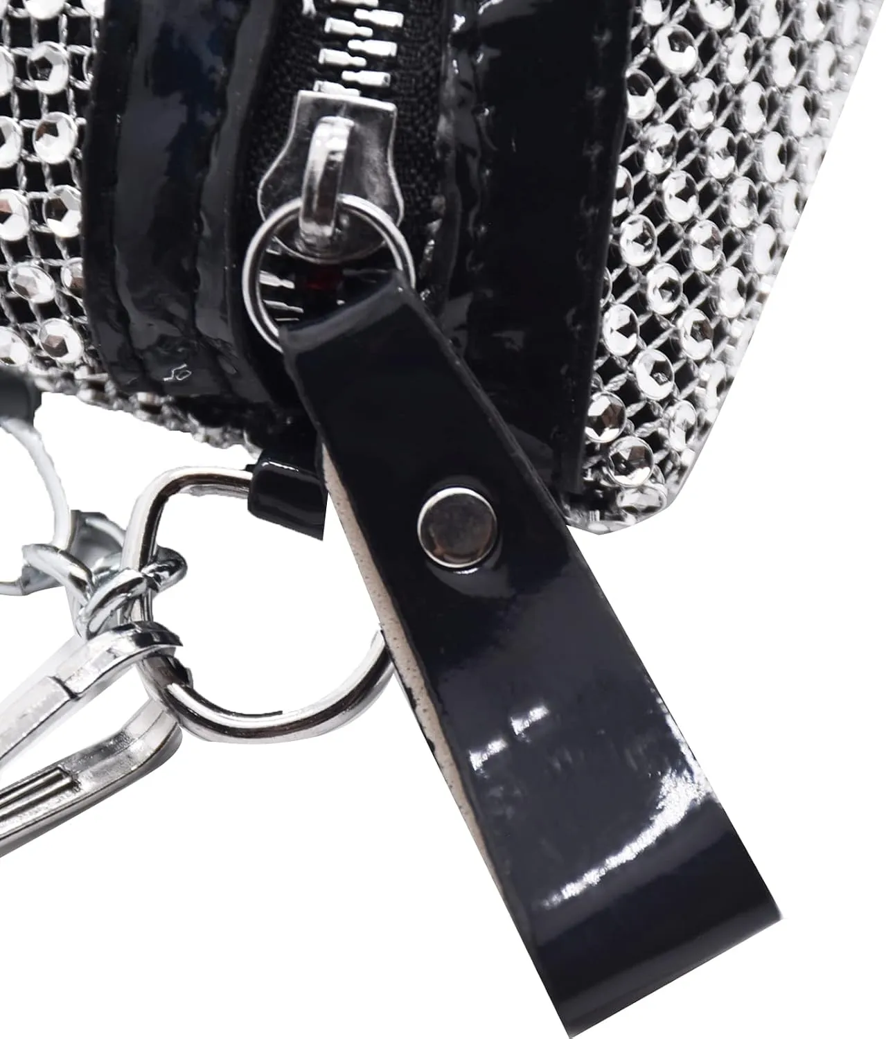 Shiny Rhinestones Crystal Waist Bag Fanny Pack for Women Girls Small Belt Bum Bag Crossbody Cell Phone Pouch for Party Beach Travel