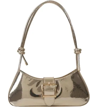 Silver Bag Evening Clutch Bag Sparkly Satchel Patent Leather Y2K Handbag Crossbody Metallic Purses for Party.