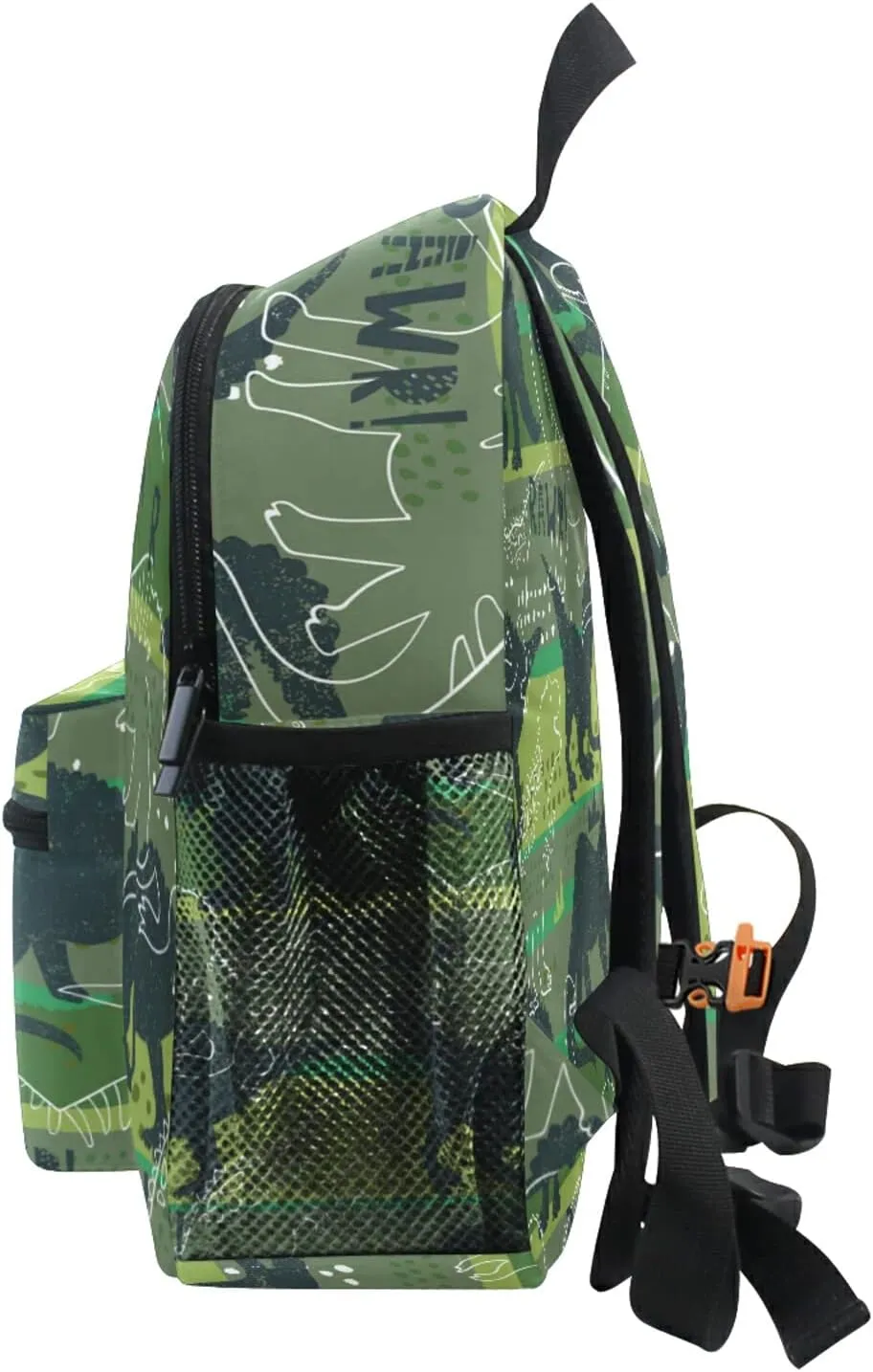 Sinestour Custom Dinosaur Kid's Backpack - Personalized with Name/Text, Preschool Backpack for Boys & Girls with Chest Strap