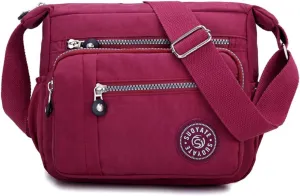 Single Messenger Bag Bags Crossbody Fashion Shoulder Nylon Women Bags Drawing Messenger Bag (C, One Size)