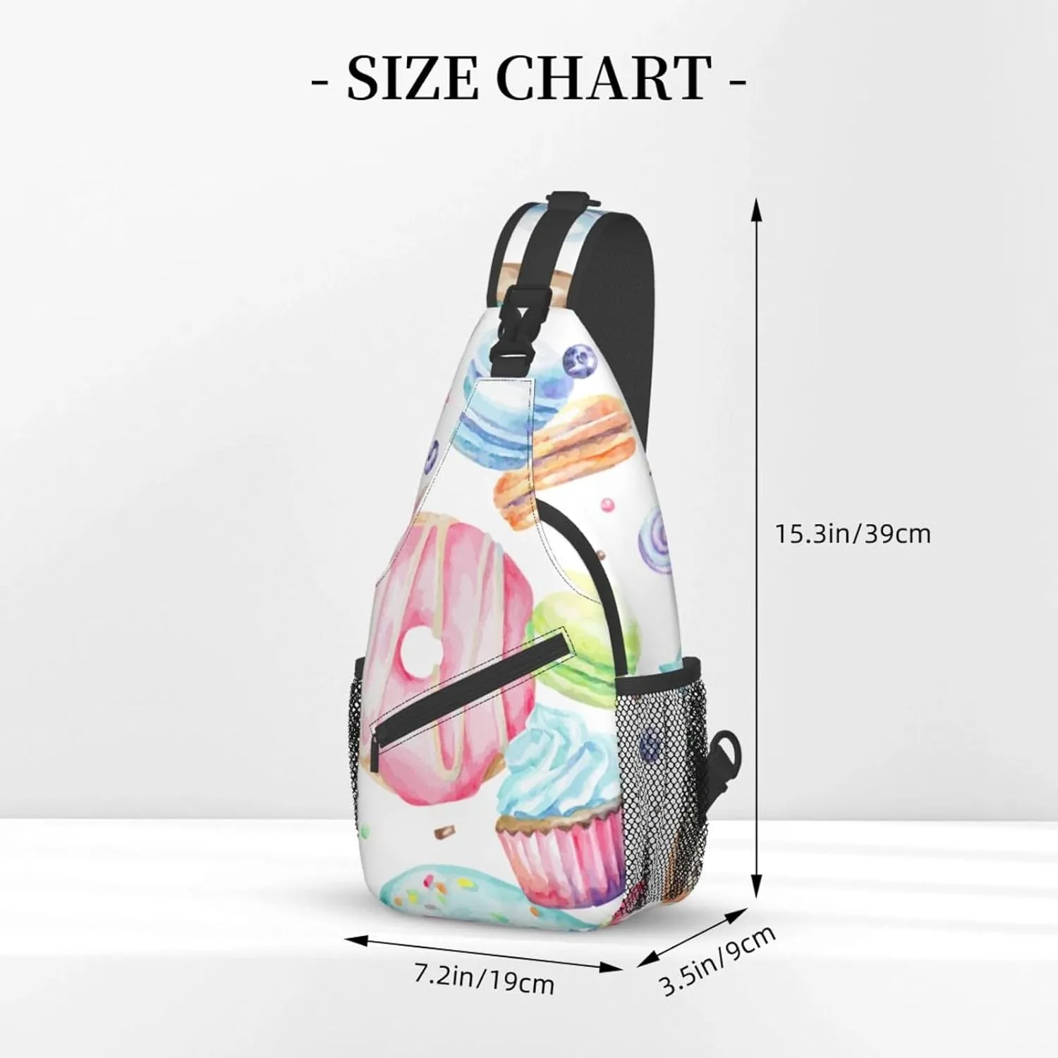 Sling Bag Bones And Dog Claws Print Sling Backpack Crossbody Chest Bag Daypack For Hiking Travel